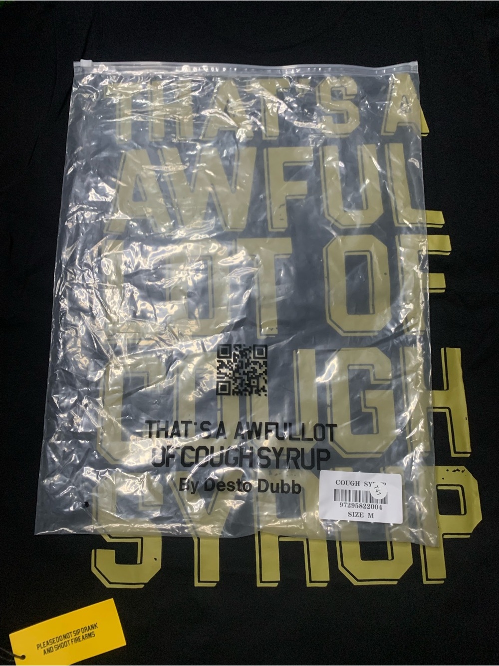 That’s A Awful Lot Of Cough Syrup T-Shirt size M - Picture 7 of 7